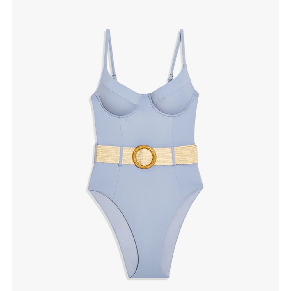 Weworewhat swim Danielle suit NWT powder blue XS